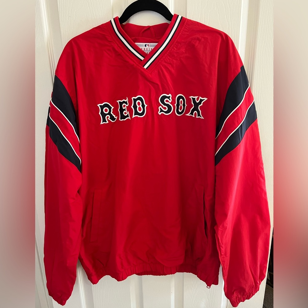 - Boston Red Sox Men’s Windbreaker Pullover Jacket-size Medium-